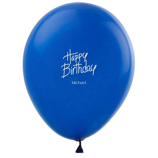 Fun Happy Birthday Latex Balloons